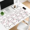 Desk Mat Cute Cartoon Bunny Pig Print Stitched Edge AntiSlip Rubber Mouse Pad For Gaming Working Home Laptop Computer