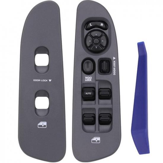 

Window Control Switch +Gray Bezel 641-00653L for 02 - 09 Dodge Ram 1500-3500 3pc