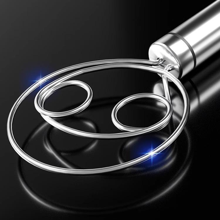 Handbetriebener Teigmischer aus Edelstahl mit Antihaftbeschichtung