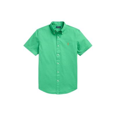 Polo Solid Color Loose Fit Pony Embroidered Short Sleeve Shirt Men Shirts Green MNPOWOV1N820744-300