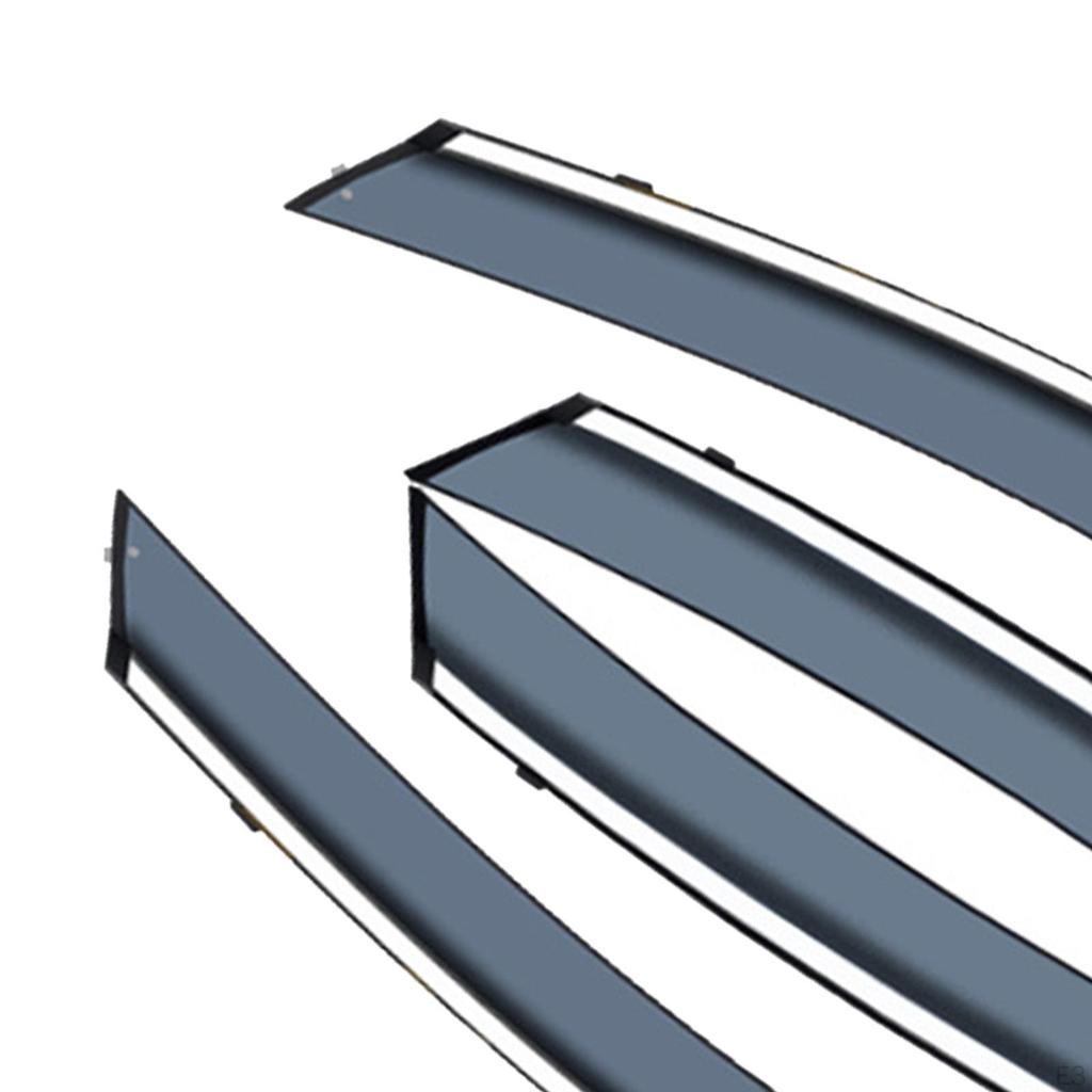 Car Side Window Eyebrow ,Vent Rain Guard, High Performance, Waterproof, Premium Durable Sunproof