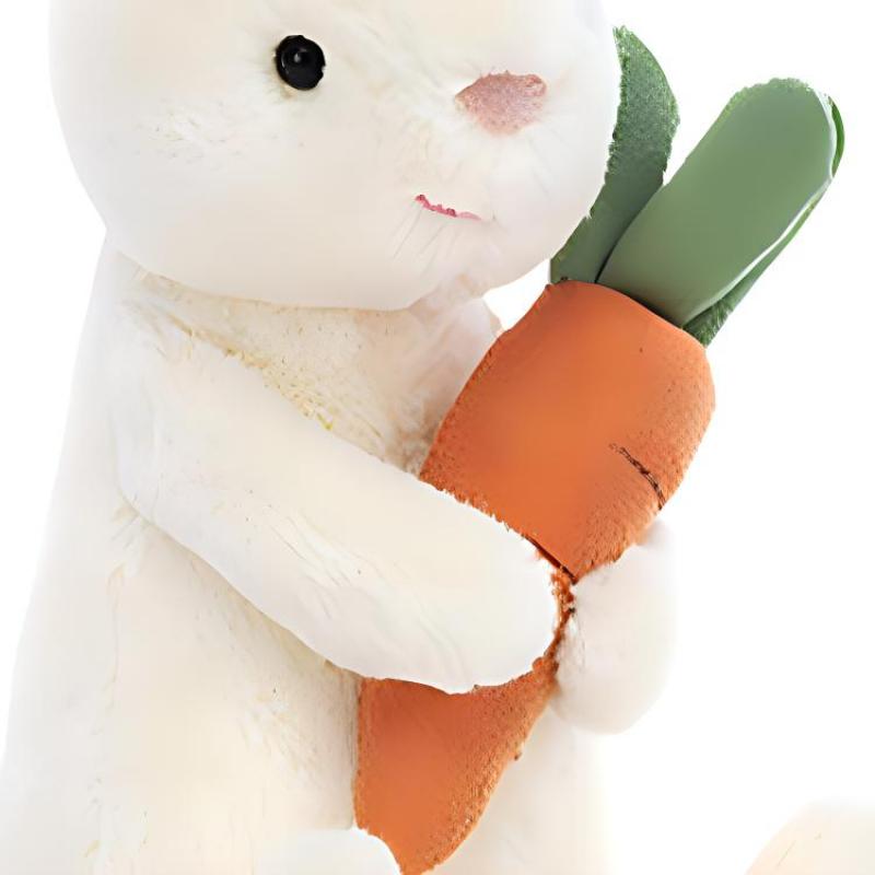 Jellycat Bonnie Rabbit Series Animal Carrot Bobby Rabbit Soothing Doll Plush Doll 18cm High