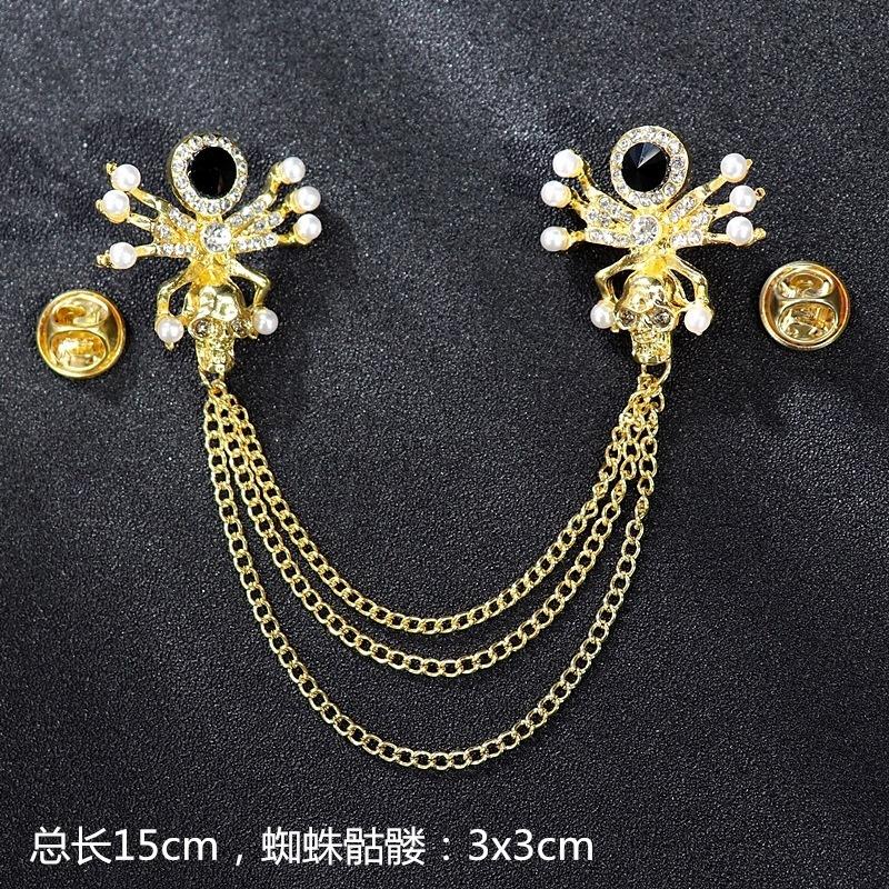 Genuine Professional Amasht Brooch Retro High-end Temperament Luxury Pearl Diamond Pin Women's Suit and Accessories