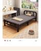 Portable Folding Iron Bed for Outdoor and Dormitory Use