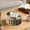 Felt Coliseum Tissue Box Handcrafted Roman Coliseum Tissue Box Cover Architectural Round Tissue Box Case for Home Office Table Decor