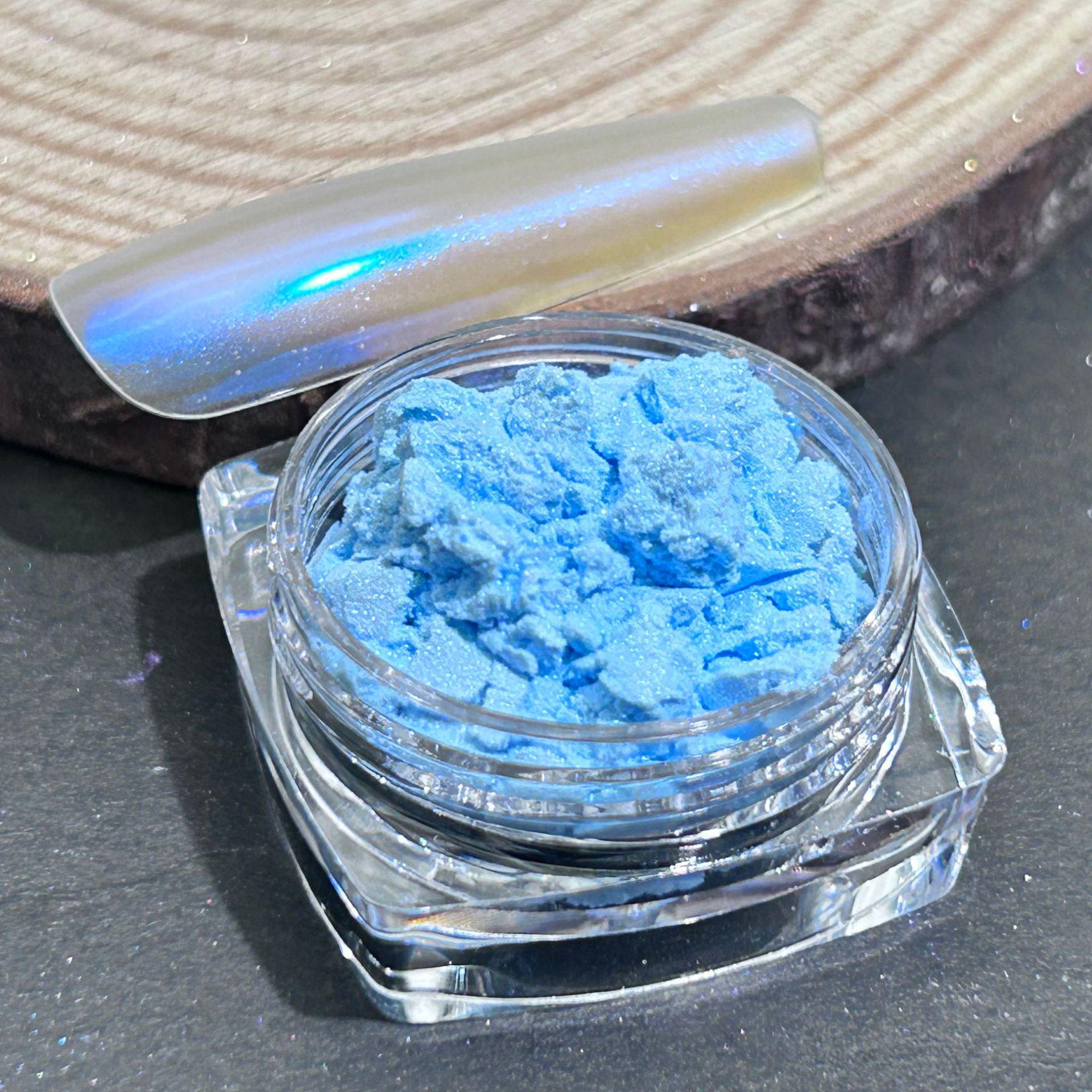 

Перламутрова пудра для нігтів Aurora - 9 кольорів напівпрозорий чарівний пил для нейл-арту 0.5 grams