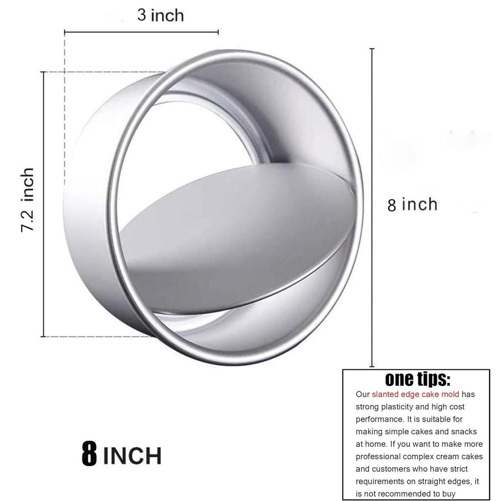 4inch-10inch Non-Stick Aluminum Round Cake Pan with Removable Bottom for Wedding/Birthday/Christmas Cake Baking Round Cake Tin