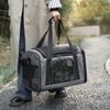 Zaino Trasportino per Gatti e Cuccioli da Viaggio, Borsa per Animali Domestici ad Alta Capacità, Traspirante, Portatile, Zaino Pieghevole per Cani, Accessori per Animali Domestici