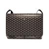CAPETIEN Canvas With Leather Messenger Bag, Shoulder Bag, Crossbody Bag Medium Unisex Black CAPETIMMLTY-01CG01P