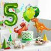 Dinosaur 1 -9 Years Old Birthday Party Balloon Background Decoration Number Set Birthday Number Balloon Set Green 