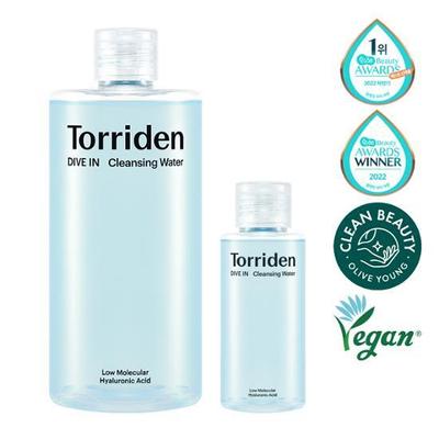 TORRIDEN Dive-in Low Molecular Hyaluronic Acid Cleansing Water 400ml Special (+100ml Additional Gift)