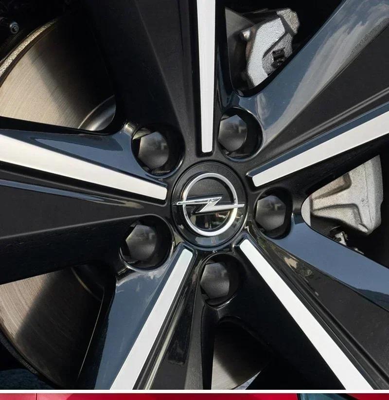 4ks 56mm 60mm Stredová krytka kolesa Logo Kryt náboja Znak pre Opel Insignia Astra J H G F Corsa Zafira Tigra Autopríslušenstvo