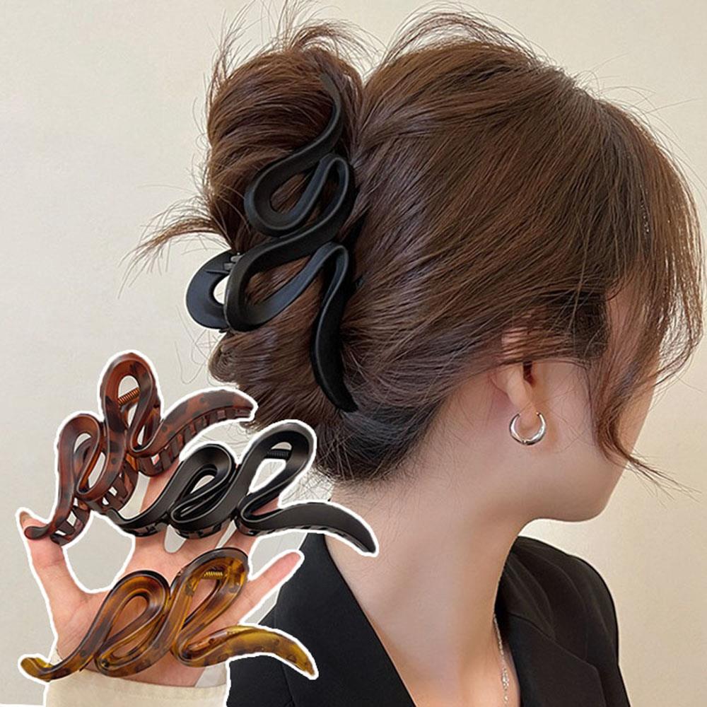 Pinze per Capelli a Onda Coreana per Donne Pinze a Squalo in Plastica Barretta per Coda di Cavallo Alta Irregolare Fermaglio per Capelli Accessori per Capelli da Ragazza