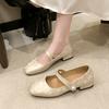 National style embroidery Mary Jane evening shoes women's 2025 spring and summer new flat bottom low heel Chinese style with cheongsam Hanfu si