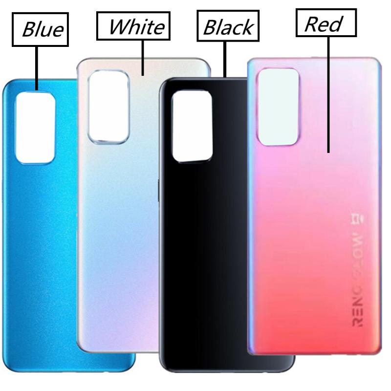 Spate nou pentru OPPO Reno5 4G 5G Înlocuire spate a ușii carcasei din spate a bateriei