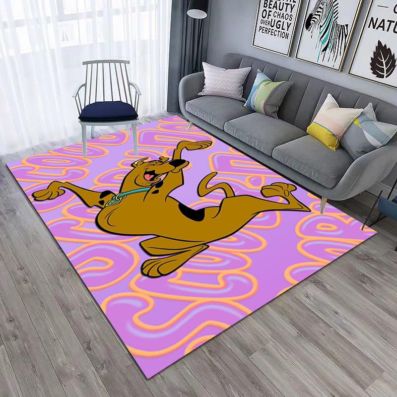 Halloween cartoon comedy adventure movie Scooby-Doo carpet is suitable for living room and bedroom doormats office balcony decorative carpet V14