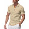 Mens Short Sleeve Polo Shirts Button Down Golf Shirts Super Stretch Fashion Casual Raglan Shirts
