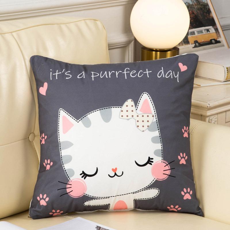 

Креативная наволочка с рисунком из мультфильма, украшение интерьера, офисная гостиная, домашняя наволочка 45x45cm