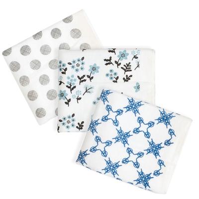 Tramparan Made In Japan Gauze Towel Face Towel Set of 3, Magokoro Towel with Obi, Senshu Towel, Quick Drying