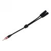 Car Auto Radio  Stereo 2Female To 1Male Splitter Extension Cable Wire