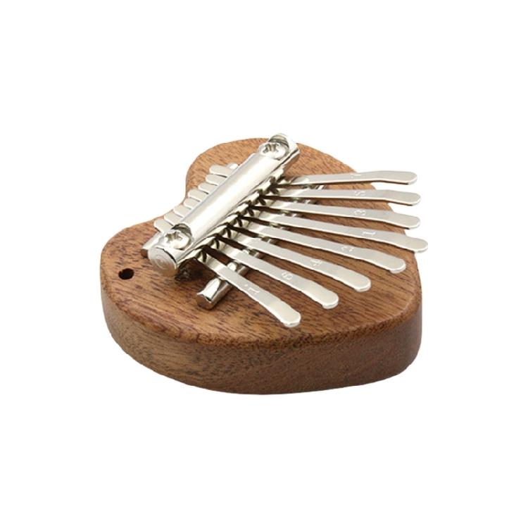 Portable Wood Finger Thumb Piano 8 Keys Finger Piano Small Finger Piano Beginner Keyboard Instrument Easy to Use