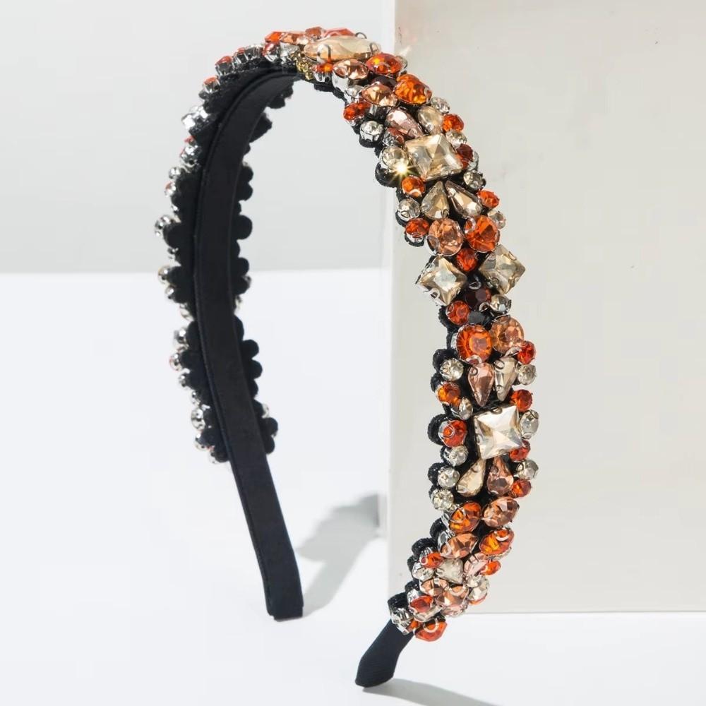 Rhinestone Full Diamond Headband European and American Hair Ties Baroque Hairbands  Hair Accessory
