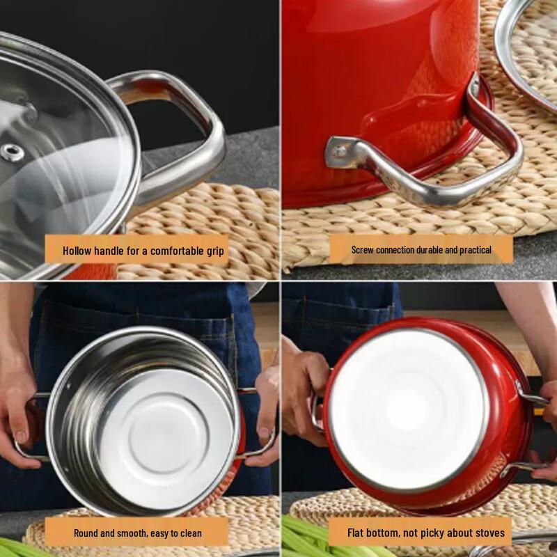 Thickened Stainless Steel Soup Pot Gift Set