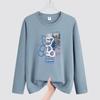 Autumn Men's Plus Size Long Sleeve T-shirt - Korean Style Round Neck for Teens