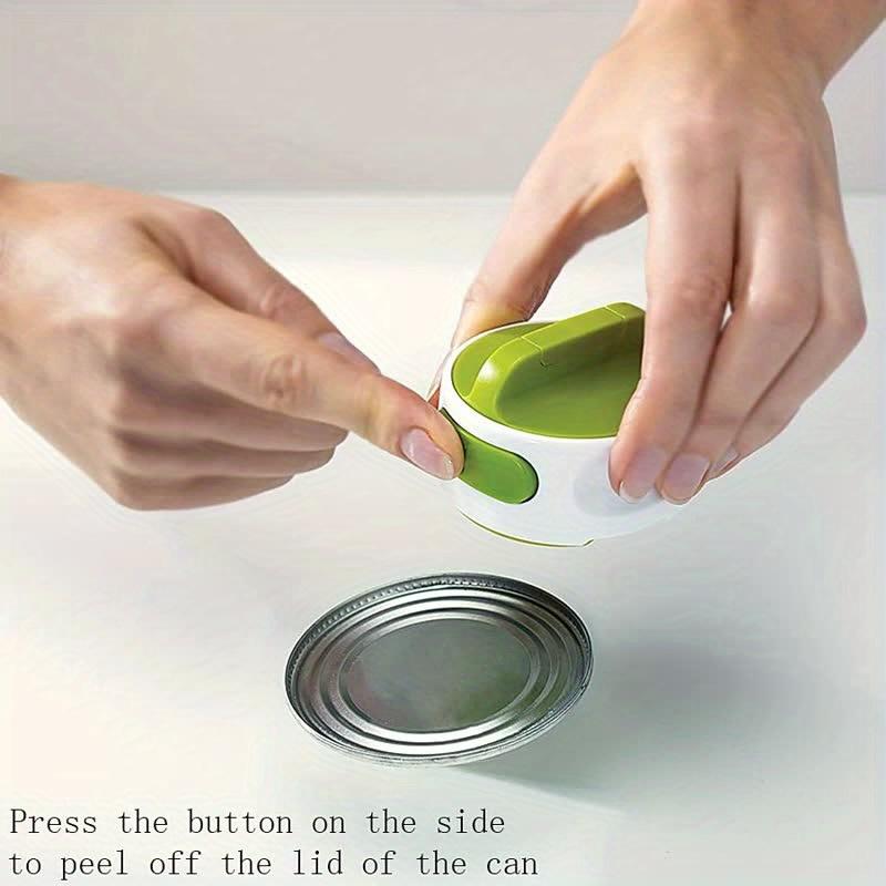 Portable Manual Can Opener Beer Can-Do Compact Mini Can Opener Kitchen Gadgets Tool Easy Twist Release Safety Open Jar