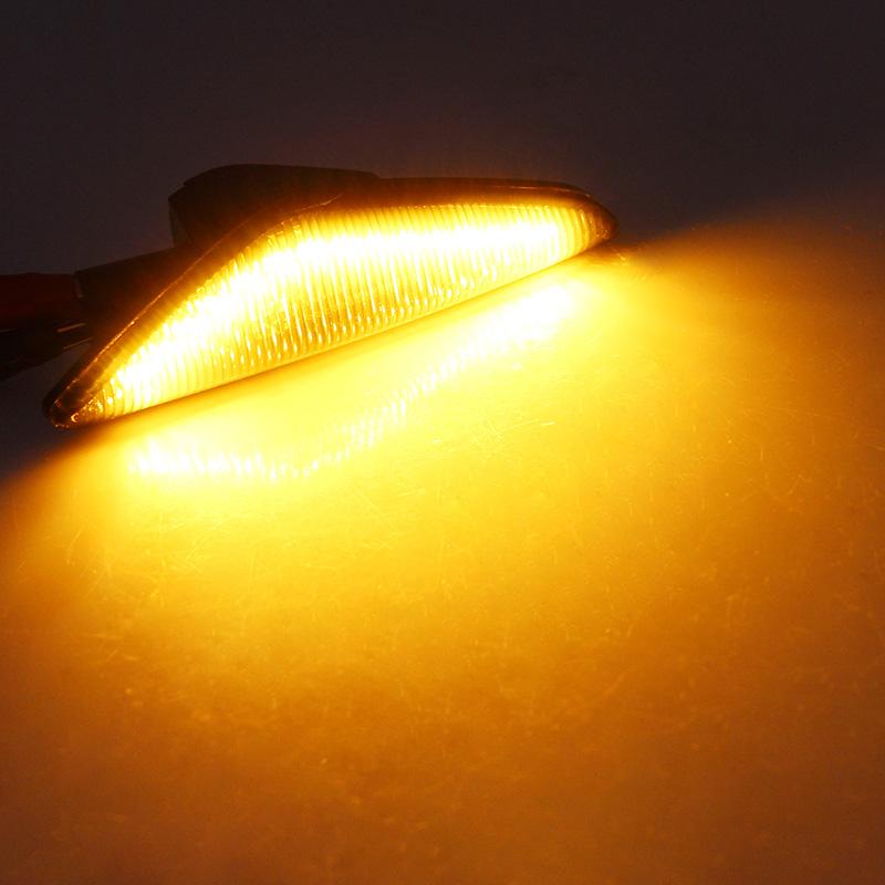 1Set Smoke No Error LED Side Marker Signal Light For BMW X5 E70 X6 E71 E72 X3 F25 Sequential Blinker Lamp