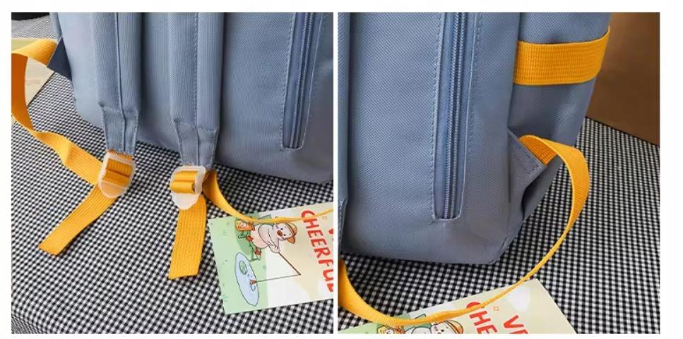 School Backpack Youth Backpack 5-in-1 Set Pencil Case Bag Pouch Large