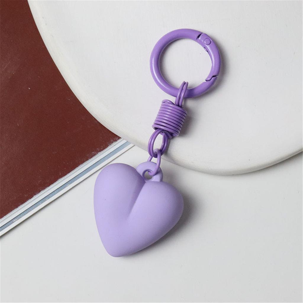 Heart Keychain Creative Keyrings Korean Styles Keychains Backpack Hanging Ornaments Car Key Rings for Bag Decoration