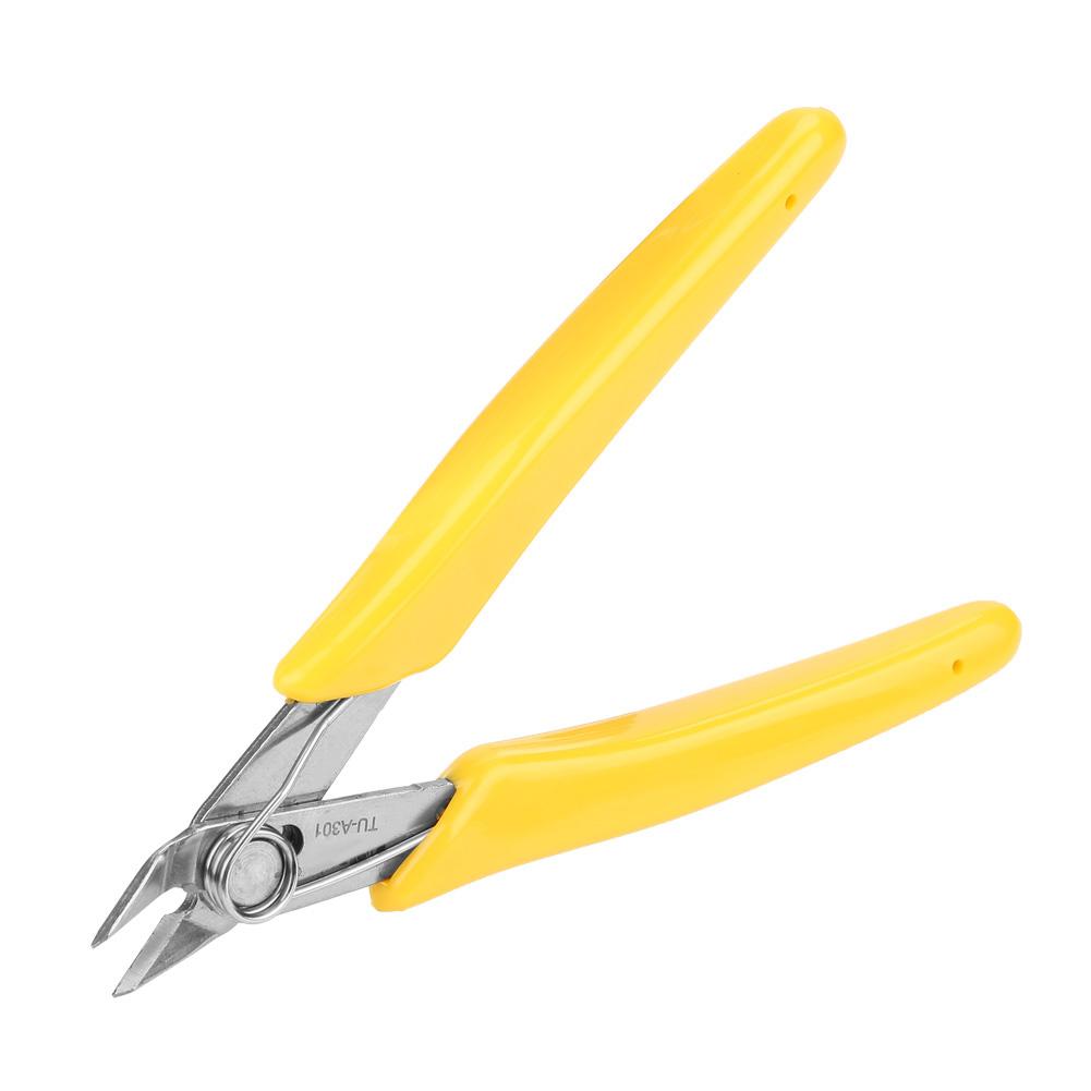 

5-дюймовые электронные диагональные плоскогубцы, кусачки для боковой резки кабеля, инструмент для резки проволоки