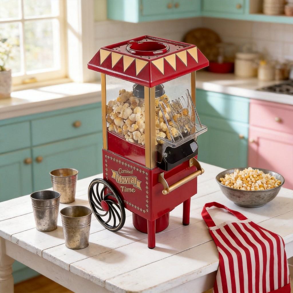 Pony Car Popcorn Machine With Electric Heating For Childrens Play And Party Fun
