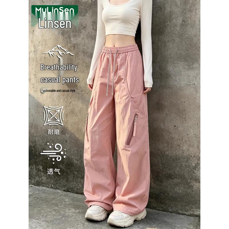 MULINSEN Women's Waterproof Loose-Fit Cargo Sport Pants
