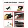 Triangle Brake Light Led Navigation Light Universal Triangle Light Flashing Flash Fit Rear Bumper Anti Rear End Collision Light