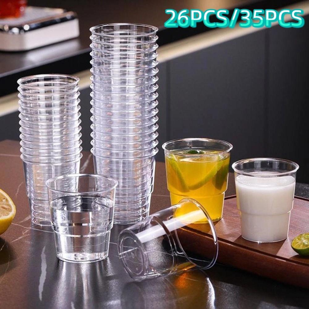 200ML Disposable Water Cup Plastic Thickened Transparent Aviation Cup Heat Resistant Food Grade Cold Drinks Cups for Home