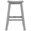 Bar Stool Set of 2 Light Gray 52 x 43 x 73.5 cm HDPE