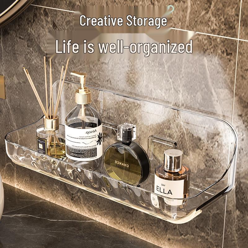 Acrylic Punch-Free Wall-Mounted Bathroom Storage Rack