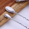 1Pc 25/32Cm Stainless Steel Cocktail Bar Spoon Spiral Drink Mixer Stirrer Spoon