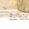 Exquisite Four Pieces Oval Zircon Ring Set for Women Fashion Jewelry Gift