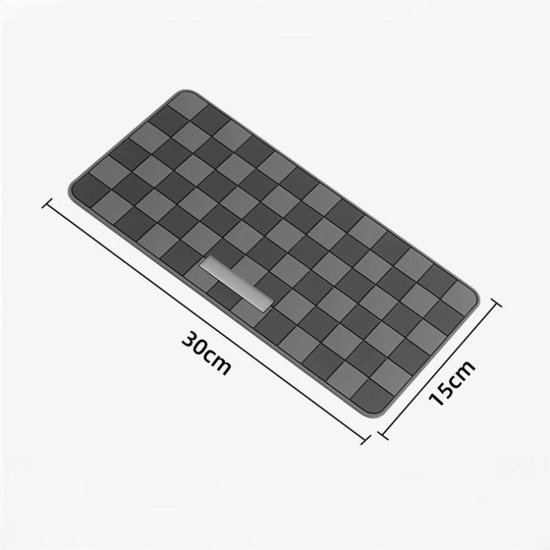 Car Dashboard Anti Slip Mat Grid Pattern Non Slip Pad Sticky Mat For Phone Keys Small Items Car Interior Decoration