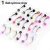 Ball Cone Dice Rhinestone Eyebrow Lip Tongue Nose Navel Belly Button Rings