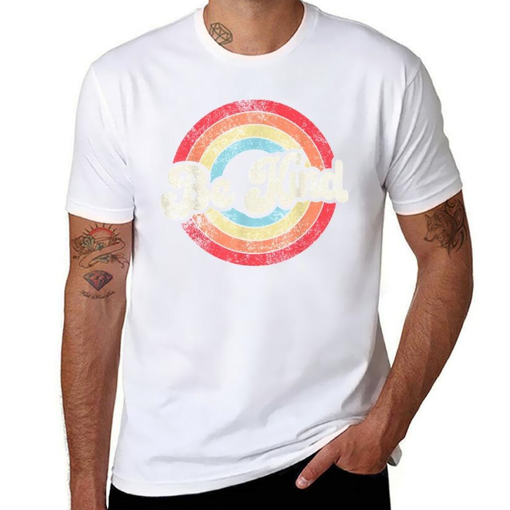 Be Kind Anti Bullying Inspirational Kindness Retro Vintage Gifts Tshirt Casual Loose Daily Wear Tshirt