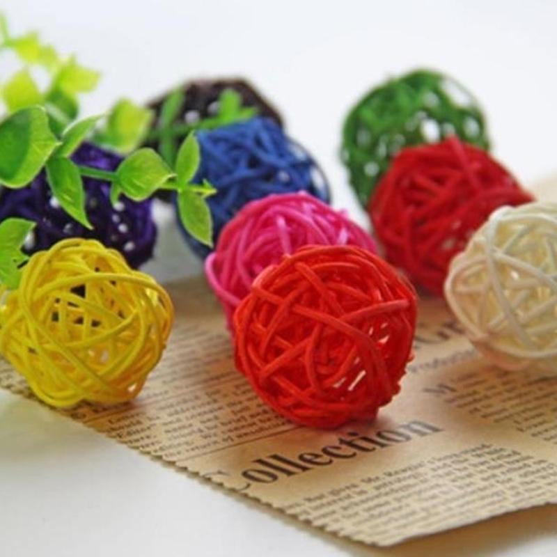 Multiple Functional Parrot Toy Handwovens Rattan Ball Climbings Chew Toy For Climbings Chewing Hanging In Aviaries