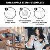 Portable Manual Coffee Grinder with Ceramic Conical Burr for Espresso Drip French Press - Adjustable Coarseness Setting - Hand
