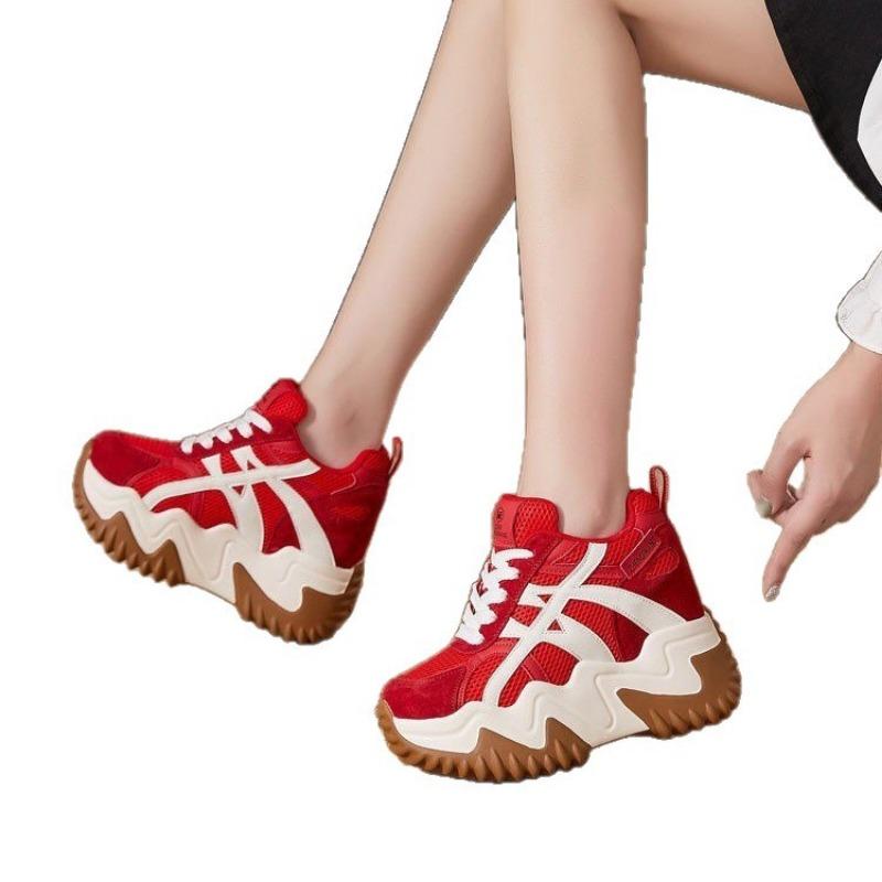Small inner height-increasing shoes women's autumn new sports shoes platform-soled versatile casual women's shoes