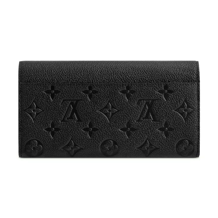 LOUIS VUITTON Sarah Leather Wallet Women's Black M61182
