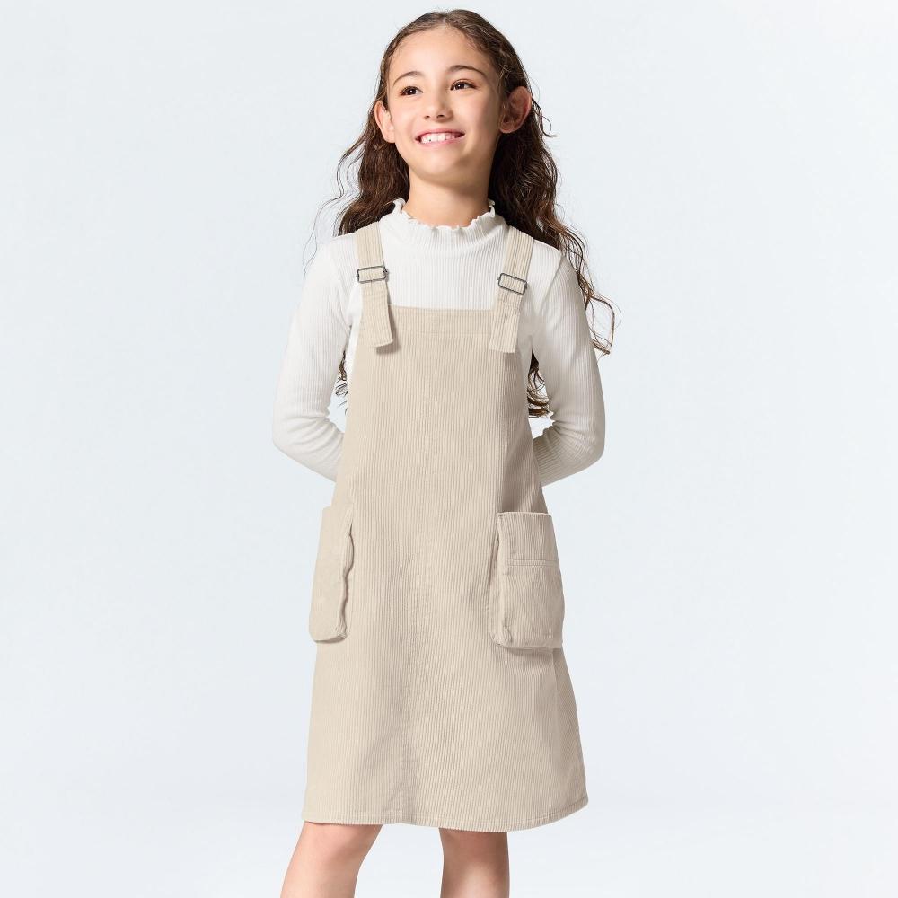 

GU by Uniqlo ДЕВОЧКИ вельветовое платье-джемпер