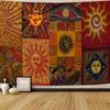 Boho Sun Tapestry Color Face Wall Hanging Tapestry For Bedroom Living Room Dorm Party Decor Home Decor Room Decor